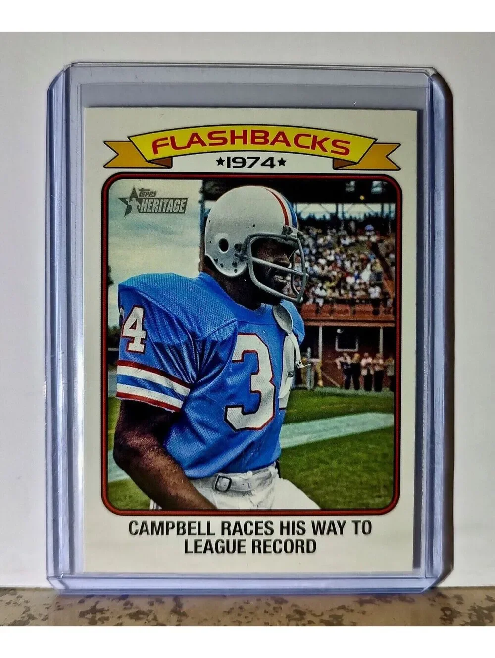 Earl Campbell 2023 Topps 1974 Flashbacks NFL #FF-13 Football Card Houston Oilers